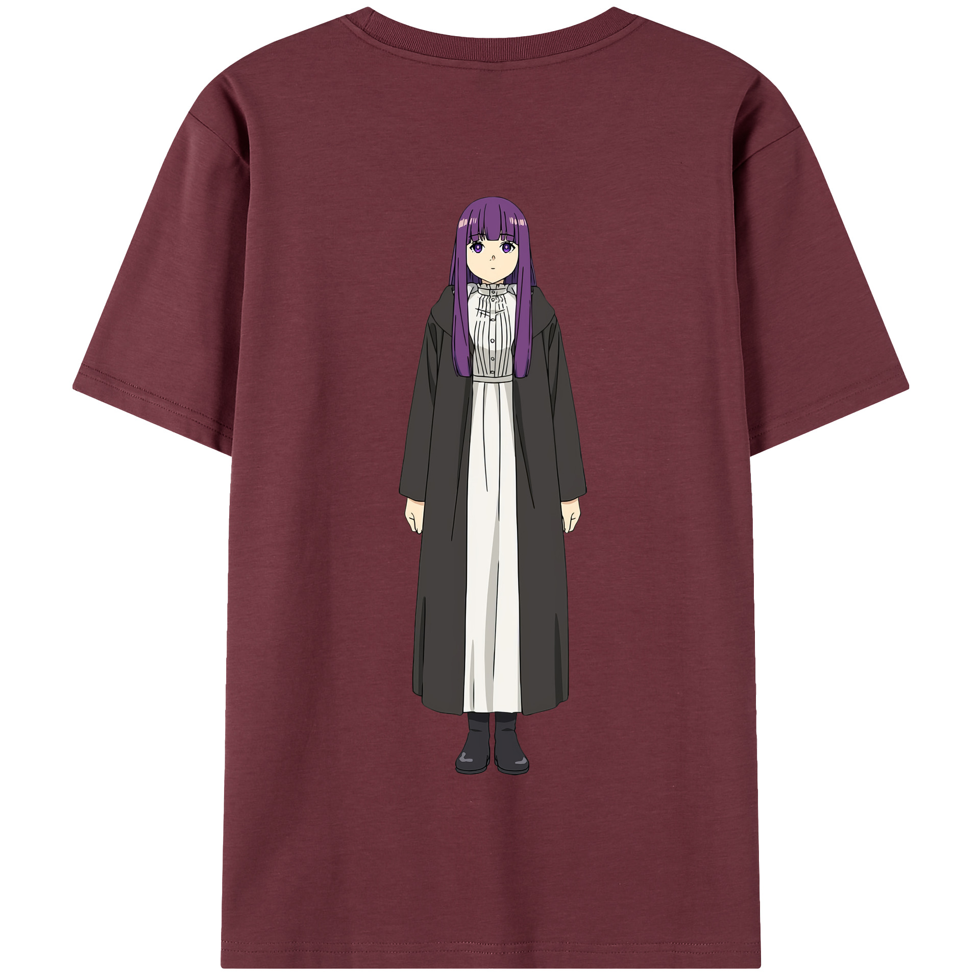 （画像用） 葬送のフリーレン Frieren 綿100％半袖Tシャツ（背面プリント）